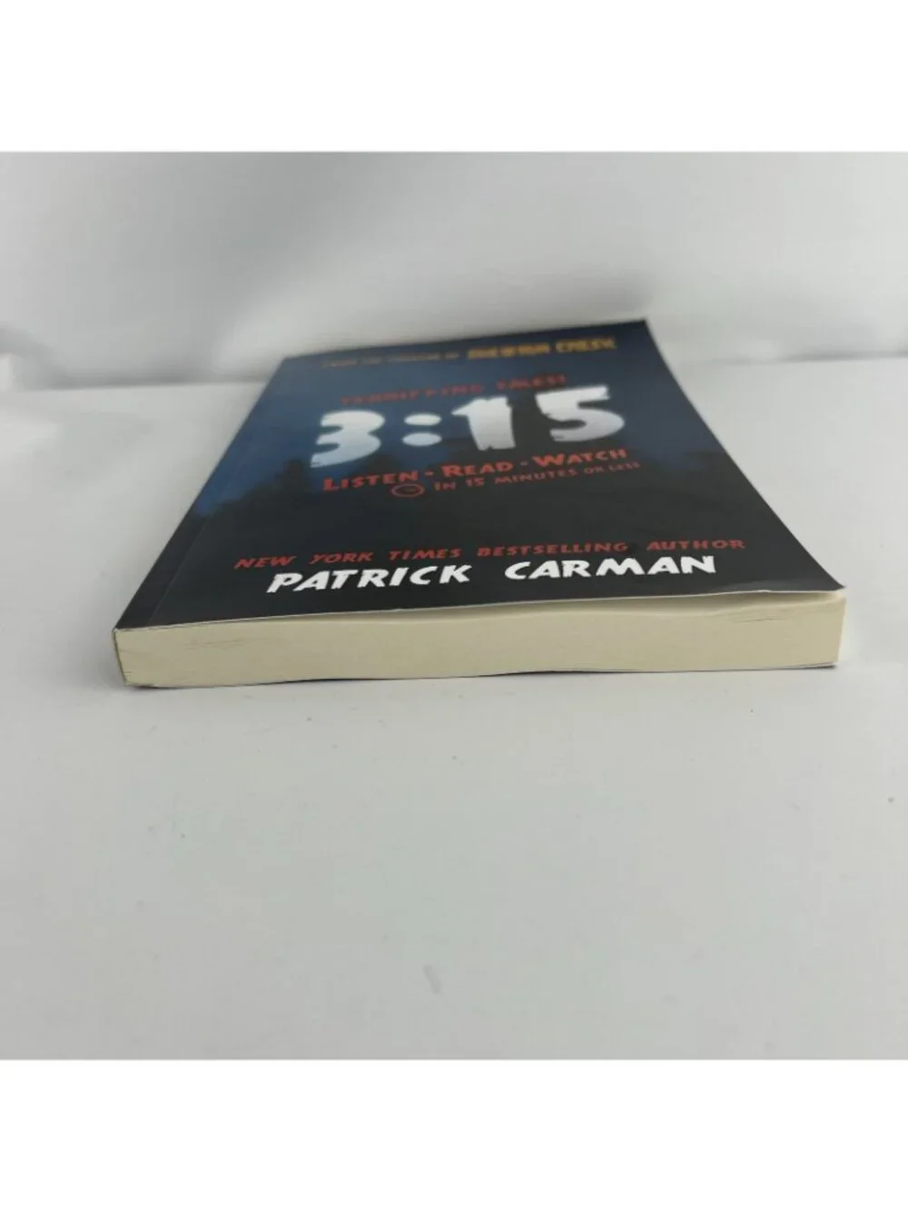 Patrick Carman 3:15: Listen, read, and watch Terrifying Tales  Paperback Book